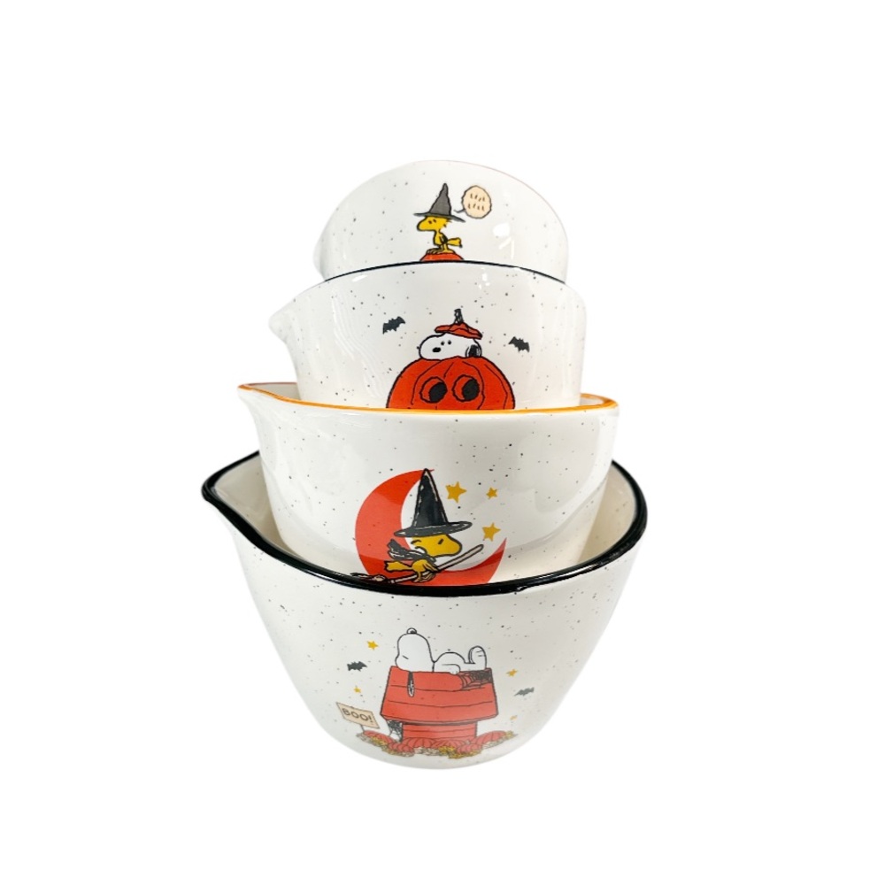 NEW VHTF Rae Dunn/Peanuts HALLOWEEN  Measuring Cup Set/4 🎃🎃🎃